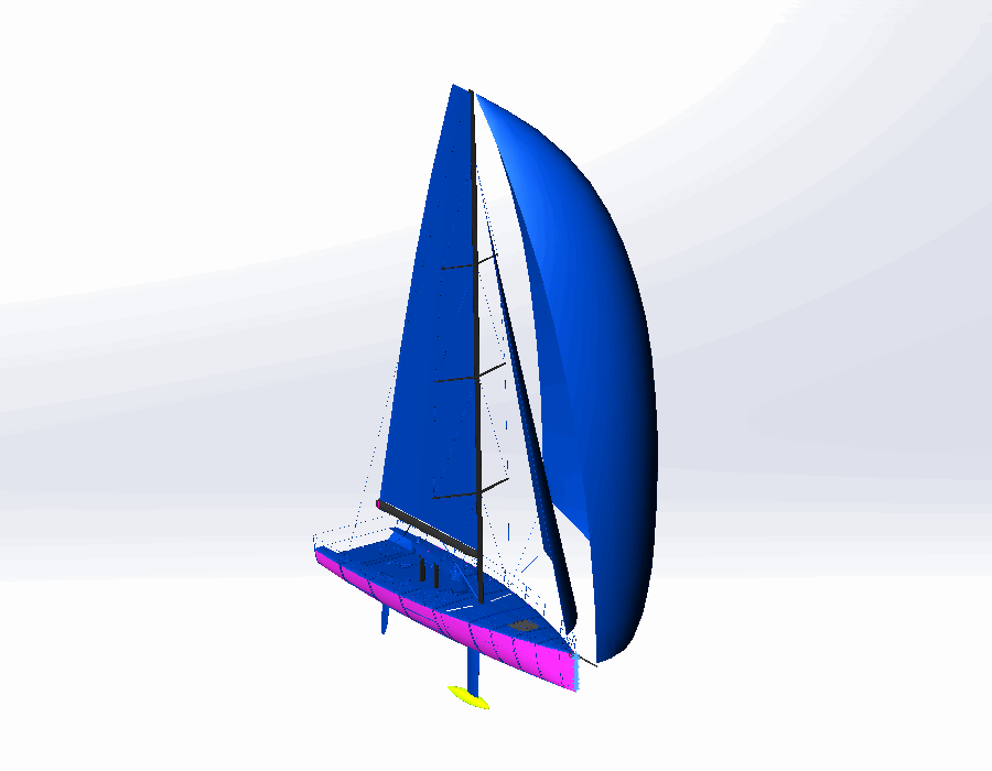三维游艇设计模型图