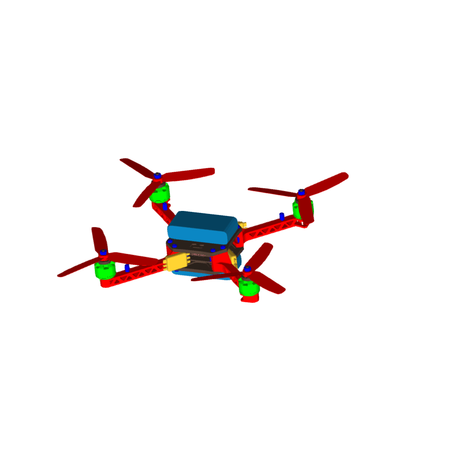 四翼直升机模型