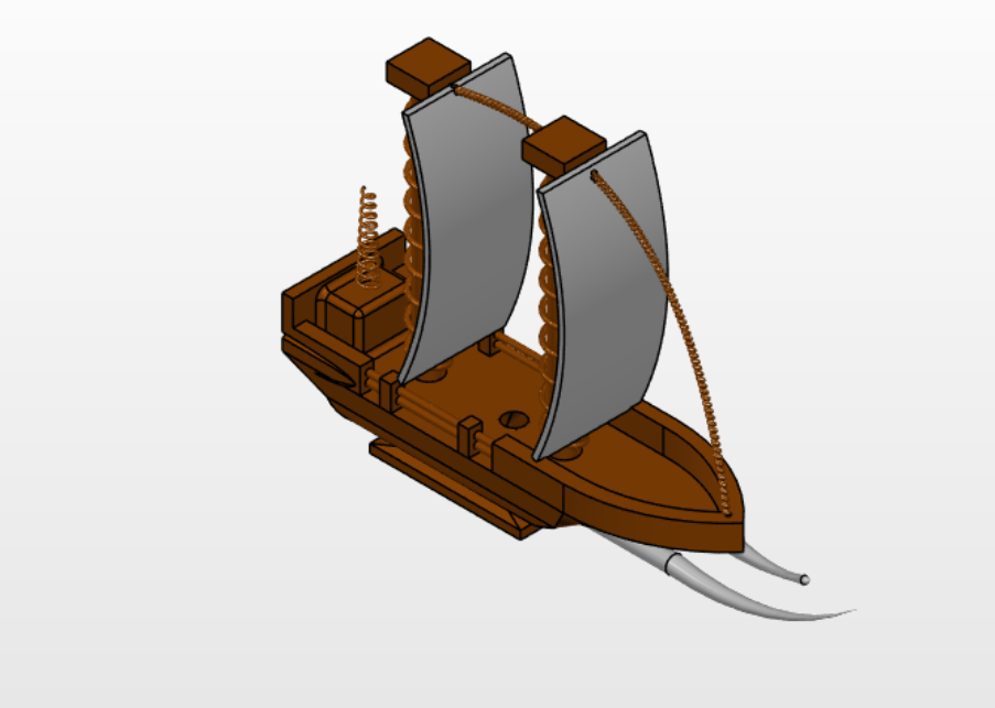 帆船sw模型