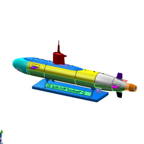 一款核潜艇模型