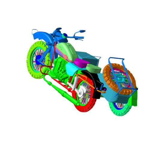 三轮摩托车经典模型