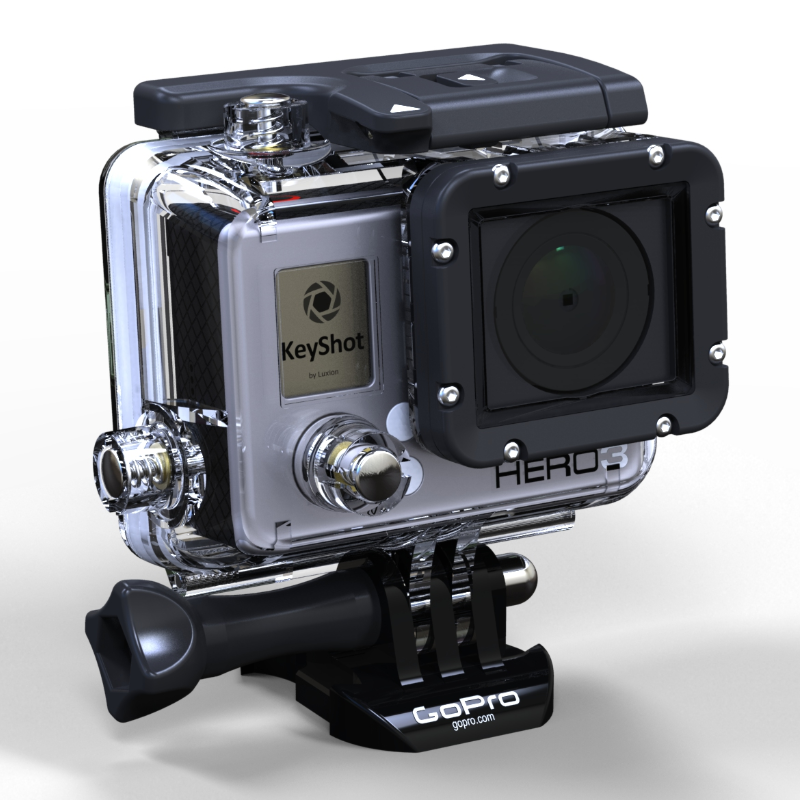 GoPro Hero 3运动摄像机模型
