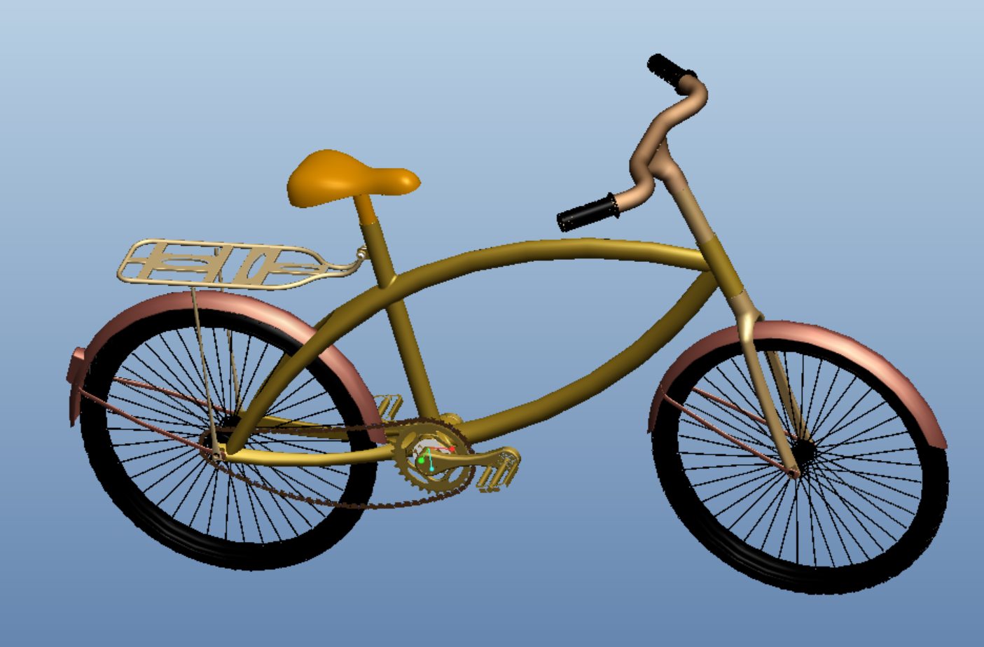 《2022成型产品数字化创新设计》第十二组：简易自行车