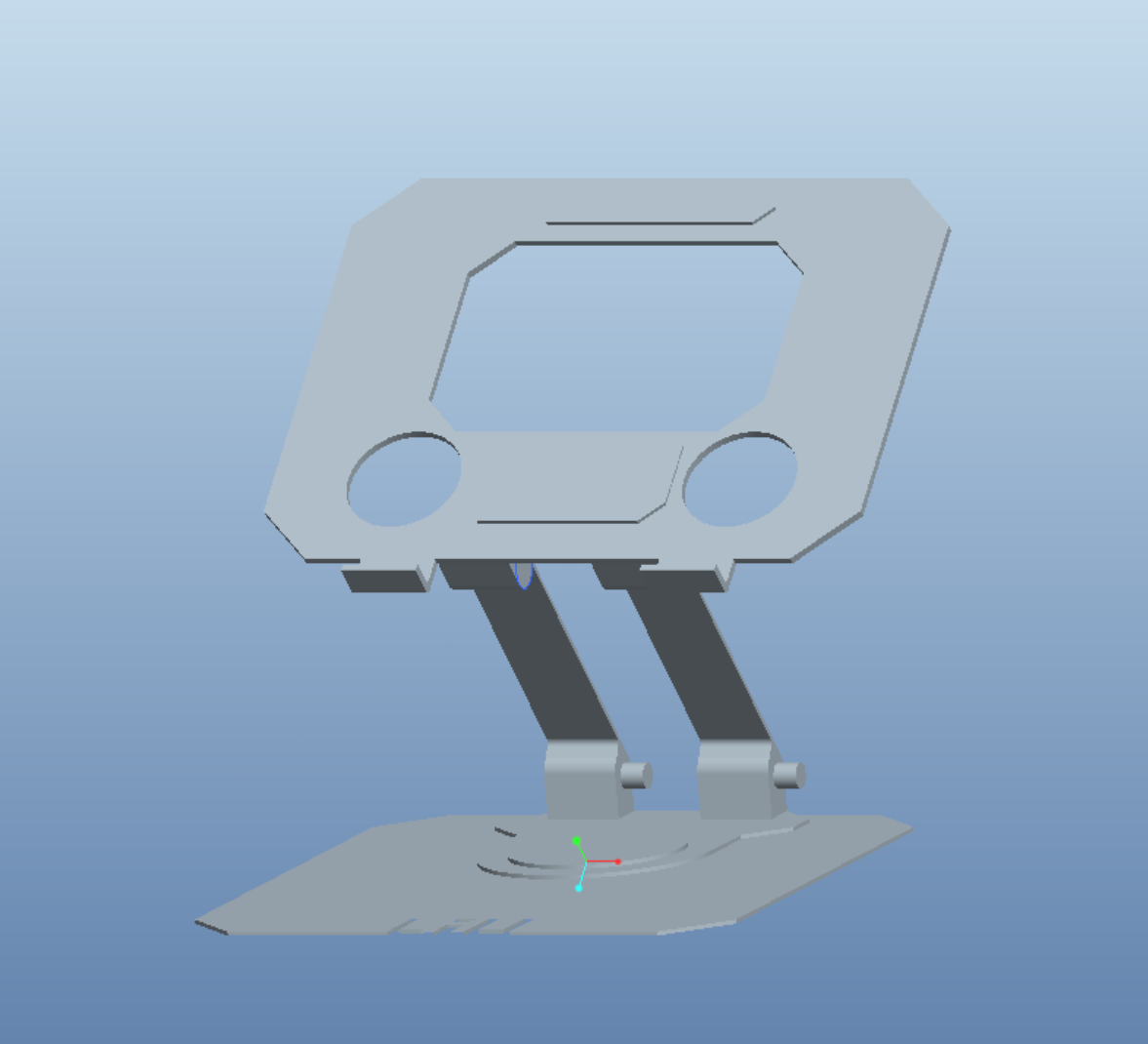 2023秋《3D设计软件应用》：周林-可旋转碳素钢平板支架