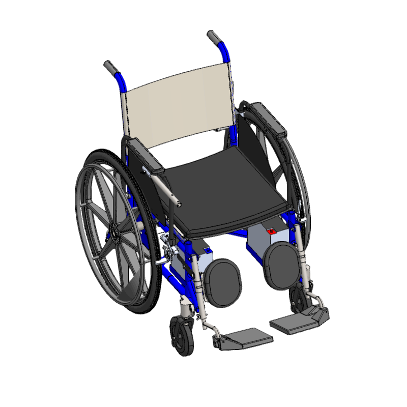电动轮椅模型图