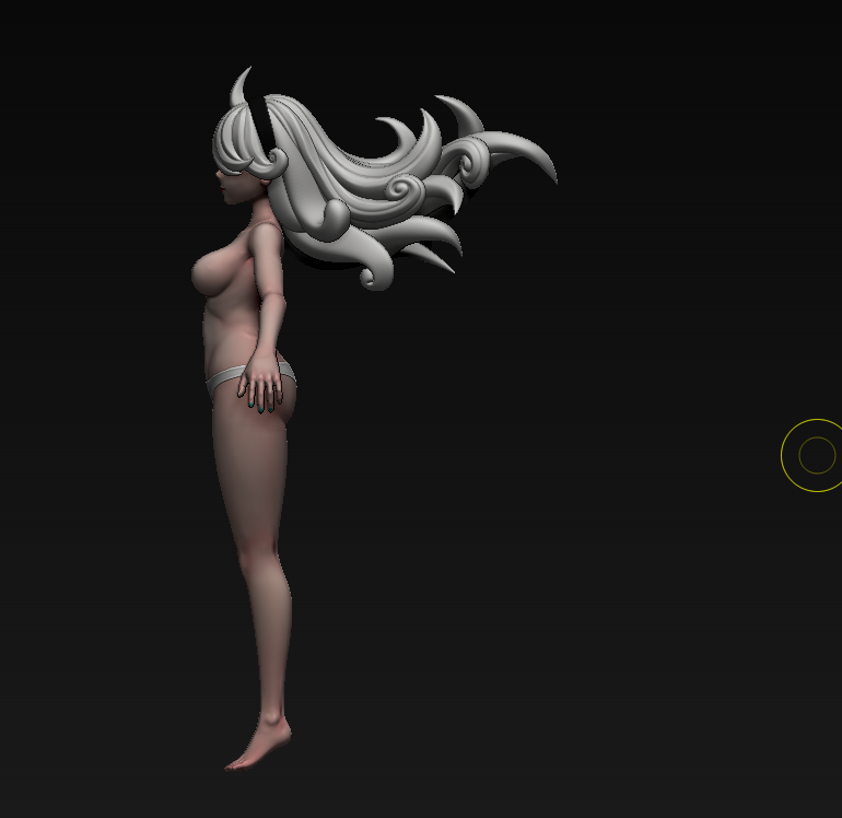 女性裸模基础模型03