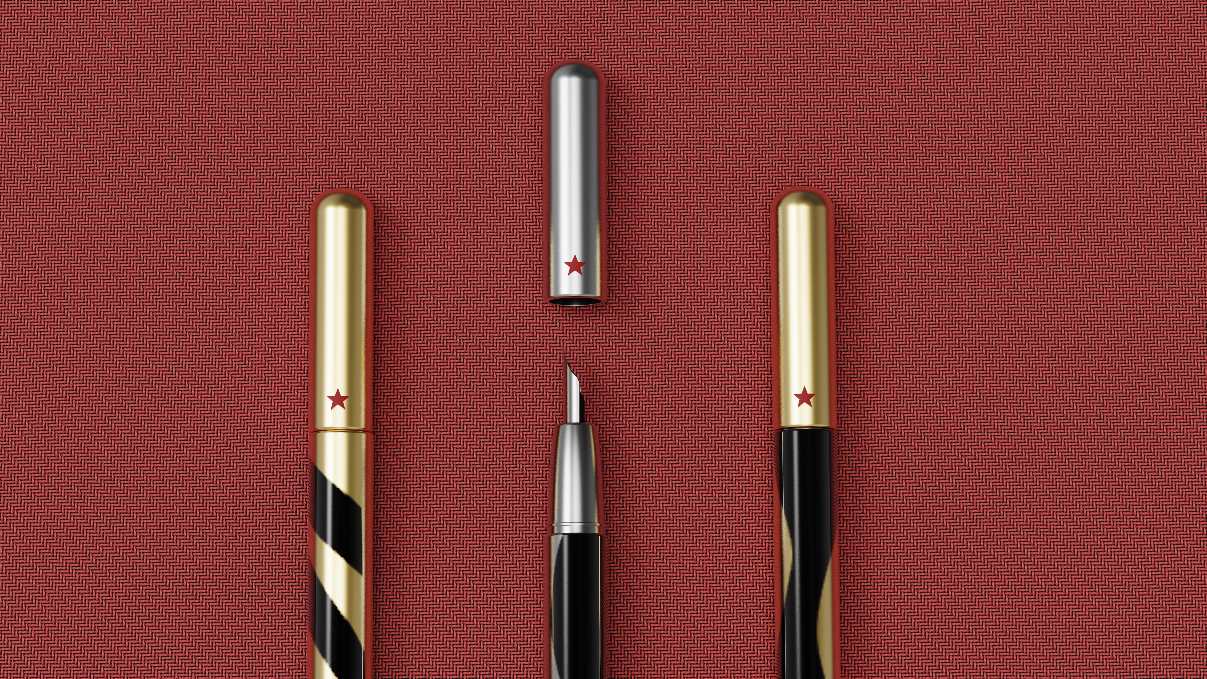 Red star pen