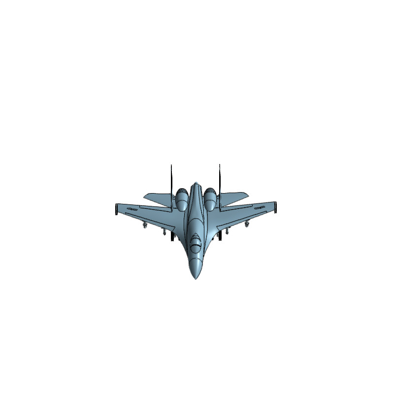 歼15 J-15战斗机三维建模图纸 UG NX设计
