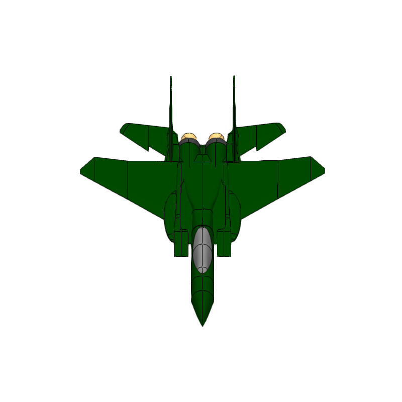 歼30战斗机简易模型3D图纸 Solidworks设计