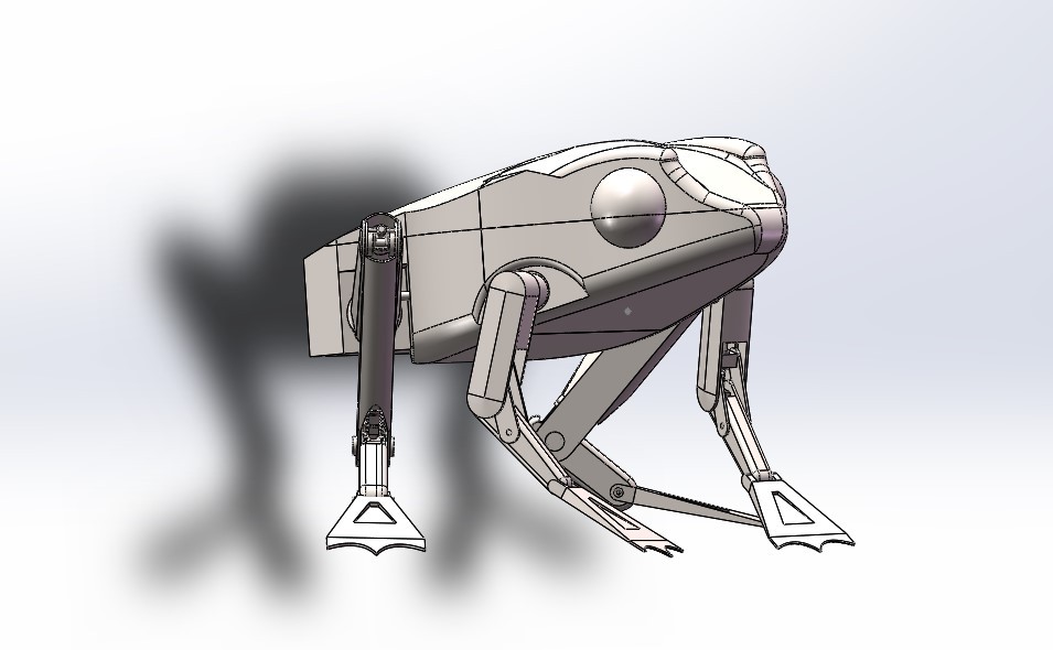 基于气动人工肌肉的仿生青蛙