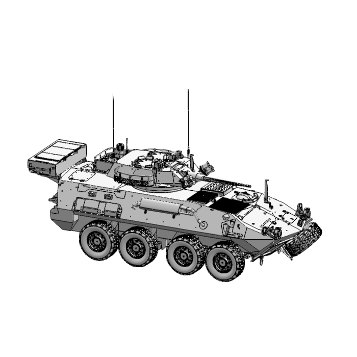 加拿大陆军LAV-III轮式装甲车模型