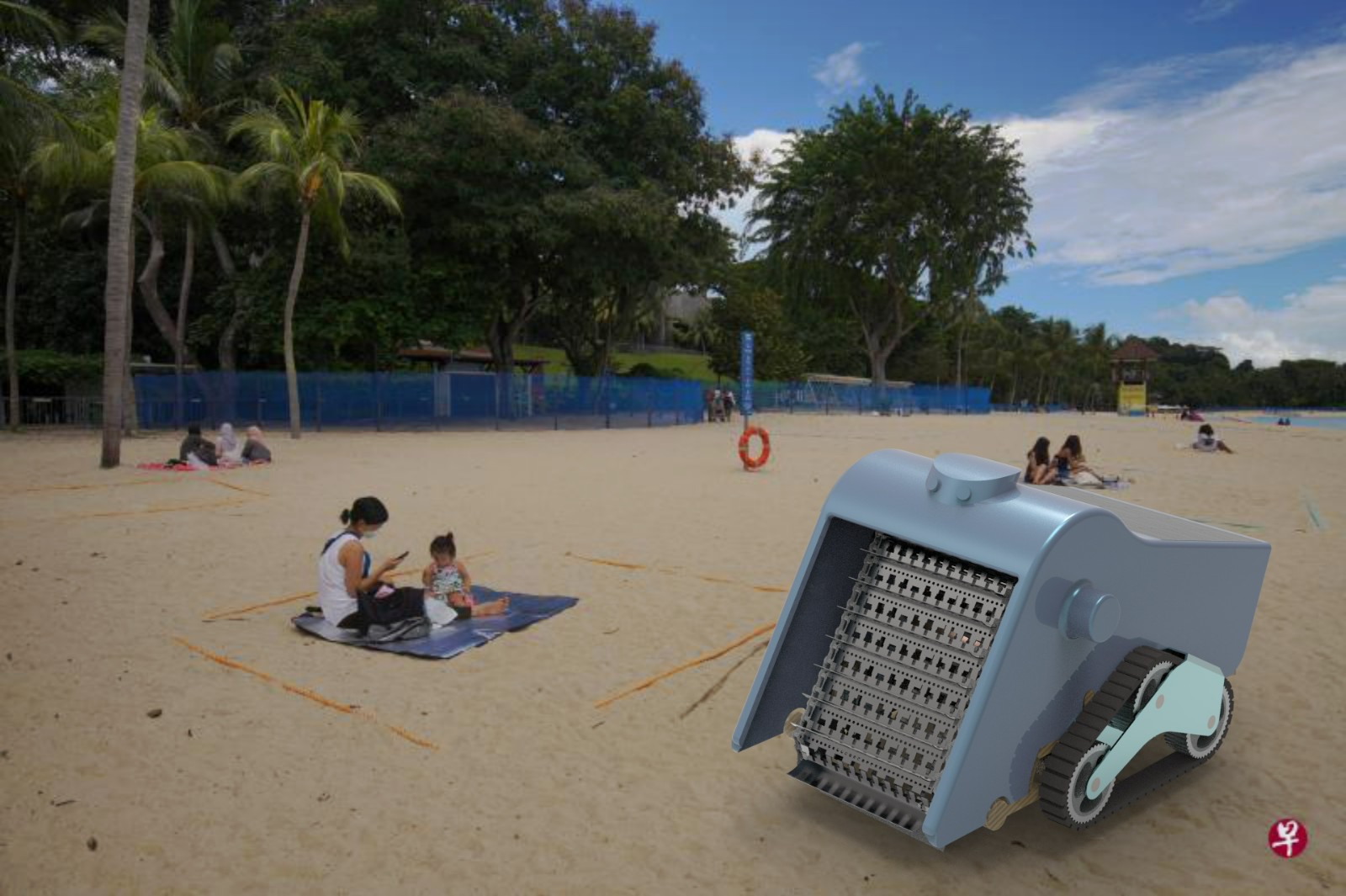 智能沙滩清洁机器人