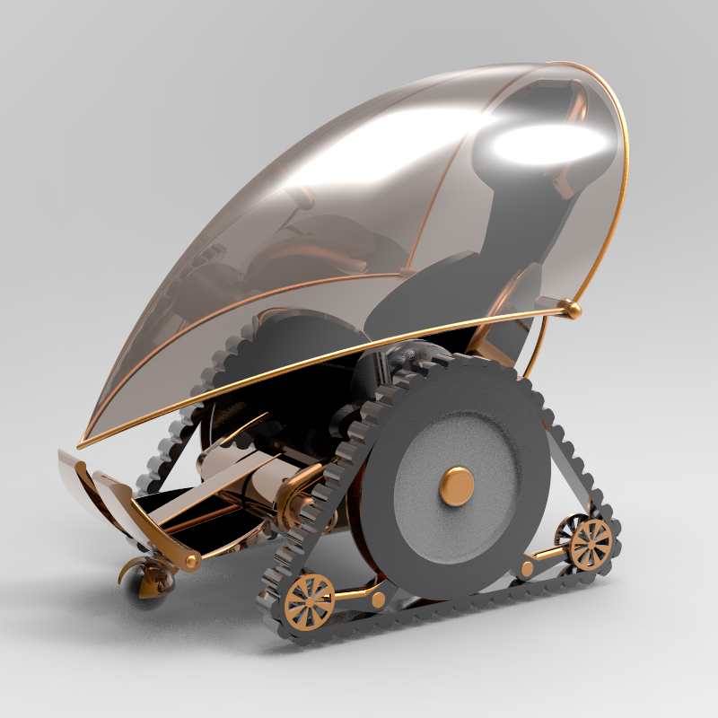 _steampunk蒸汽朋克造型轮椅
