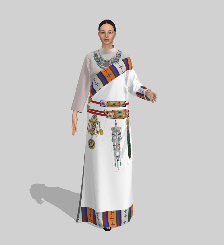 藏族数字服饰